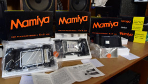 Mamiya Roll Film Holder Model 2 for Mamiya PRESS Camera - NOS Not used - NEPOUŽITÉ (177808-177810)