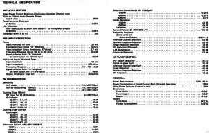 MARANTZ SR 8100 DC technical data
